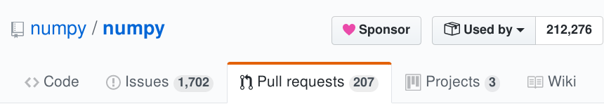 GitHub Sponsors enabled on the NumPy repo